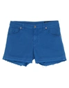 Avantgar Denim By European Culture Woman Shorts & Bermuda Shorts Bright Blue Size 29 Cotton, Polyest