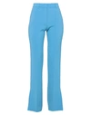 Victoria Beckham Straight-leg Wool Twill Trousers In Azure