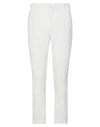 Yan Simmon Man Pants Ivory Size 34 Cotton, Linen, Polyester, Elastane In White