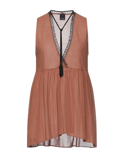 Pinko Tops In Brown