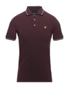 Lyle & Scott Polo Shirts In Maroon