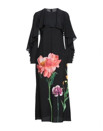 Valentino Midi Dresses In Black