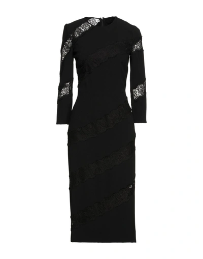 Dolce & Gabbana Midi Dresses In Black