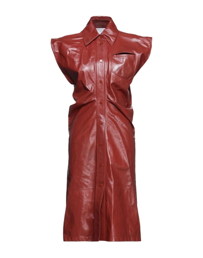 Bottega Veneta Midi Dresses In Red