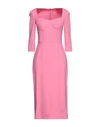 Dolce & Gabbana Midi Dresses In Pink