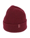 Giorgio Armani Hats In Maroon