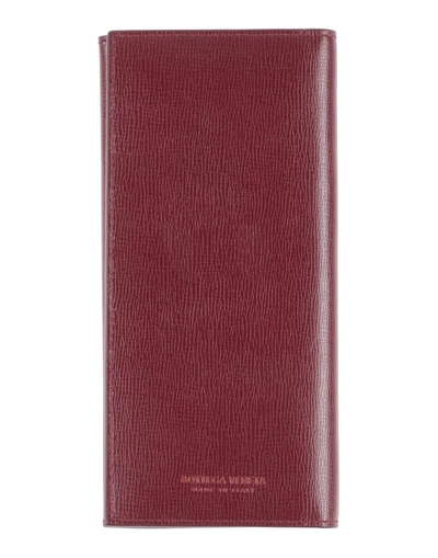 Bottega Veneta Document Holders In Maroon