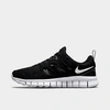 Nike Kids Black Free Run 2 Big Kids Sneakers In Black/white/dark Grey