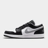 Nike Jordan Air 1 Low Casual Shoes In Black/particle Grey/white