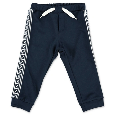 Fendi Babies' Bottoms In Blu