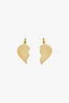 ANINE BING ANINE BING BROKEN HEART CHARMS IN 14K GOLD,A-15-4008-920A-ONE