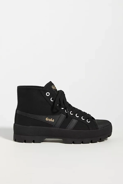 Gola Coaster Peak High-top Sneakers In Black