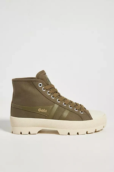 Gola Coaster Peak High-top Sneakers In Beige