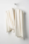 White + Warren Cashmere Waffle Knit Travel Wrap In Soft White