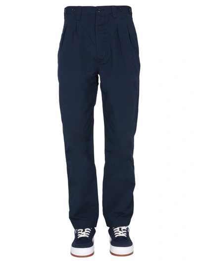 Nigel Cabourn Oversize Fit Trousers In Blue