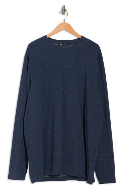 Travismathew Eternal Champ Crew Neck Sweatshirt In H Navy