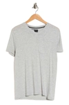 X-ray Patch Pocket V-neck T-shirt In Grey