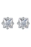 Nordstrom Rack Nordstorm Rack Demi Fine Princess Cz Stud Earrings In Clear- Silver