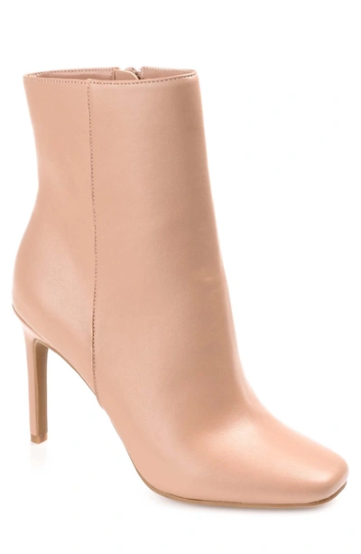 Journee Collection Silvy Stiletto Ankle Bootie In Tan