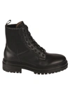 Gianvito Rossi Men's Martis Eco Leather Lace-up Combat Boots In Nene