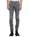 DOLCE & GABBANA GRAY SKINNY JEANS,GY07LDG8CP2 S9001