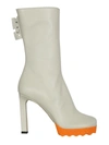 Off-white Napa Sponge-sole Stiletto Booties In Grigio