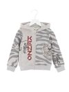 Kenzo Printed Cotton Blend Sweatshirt Hoodie In Multicolor