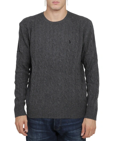 Polo Ralph Lauren Grey Cable Logo Sweater