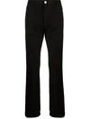 Raf Simons Logo-patch Straight-leg Jeans In Black