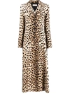 ALAÏA 丝绒动物纹长款外套,17303017