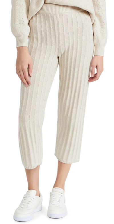 Madewell Mclean Merino Wool Blend Sweater Pants In Heather Wishbone