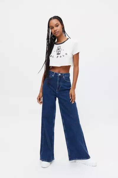 Bdg Comfort Stretch The A-wide Jean - Indigo In Tinted Denim