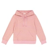 Morley Krane Softstripe Cotton-blend Sweatshirt In Pink