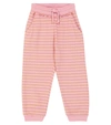 Morley Orlof Softstripe Cotton-blend Sweatpants In Pink