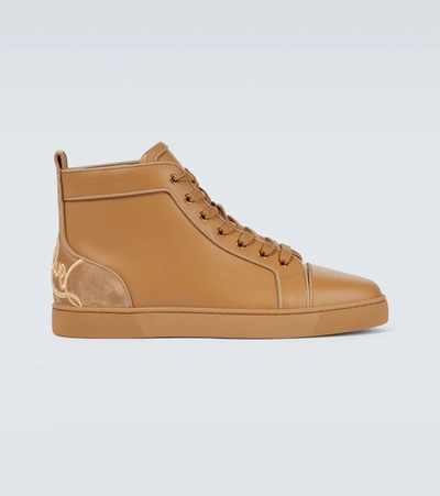 Christian Louboutin Fun Louis Trainers In Brown