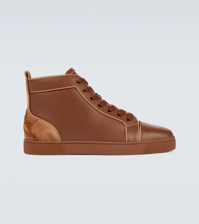 Christian Louboutin Fun Louis Trainers In Brown