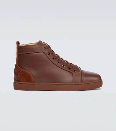 Christian Louboutin Fun Louis Sneakers In Brown