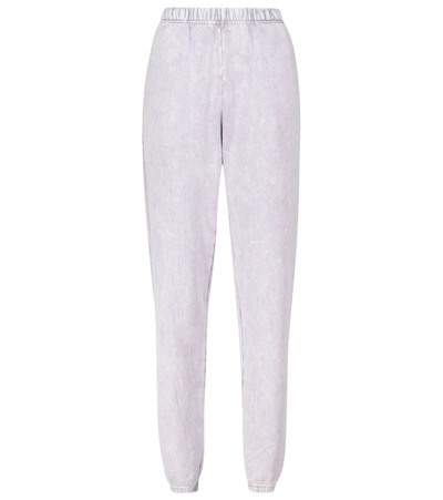Les Tien Cotton-fleece Sweatpants In Purple