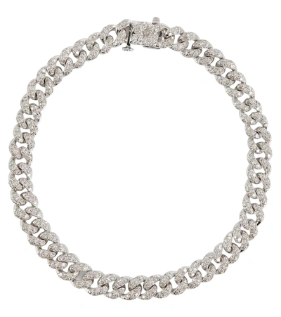 Shay Jewelry Mini 18kt White Gold Bracelet With Diamonds