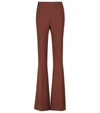 SAFIYAA HALLUANA FLARED CRÊPE trousers,P00598779