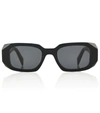 Prada Acetate Sunglasses In Black