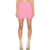Hunza G Crinkled-effect Mini Skirt In Bubblegum