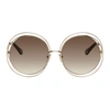 Chloé Round-frame Sunglasses In Gold