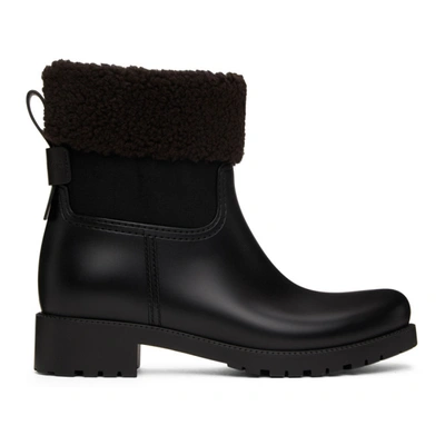See By Chloé Rubber Jannet Ankle Boots In Negro