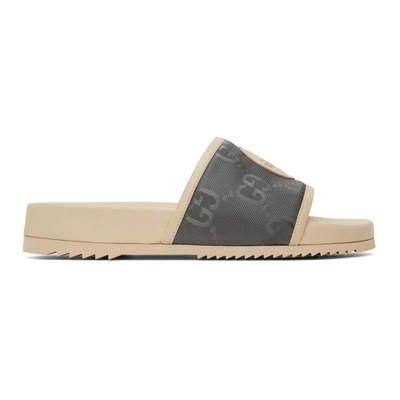 Gucci Off-white Off The Grid Slide Sandal In Grey