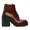 GUCCI RED TRIP ANKLE BOOTS