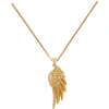 Emanuele Bicocchi Gold Wing Pendant Necklace In Gold