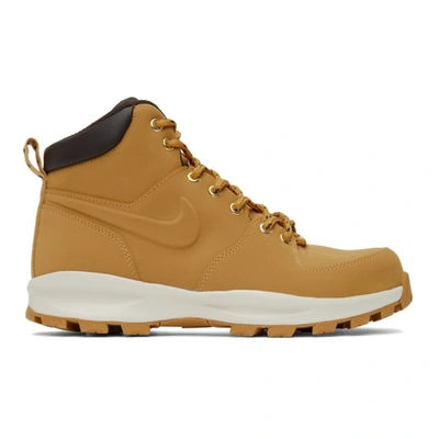 Nike Men's Manoa Leather Boots From Finish Line In Brown