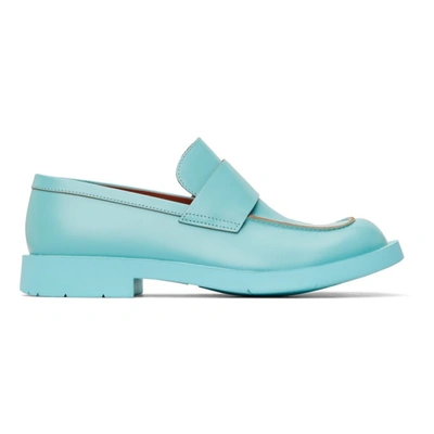 Camperlab Blue 1978 Loafers In Turquoise Aqua