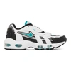 Nike Air Max 96 Low-top Sneakers In White/mystic Teal